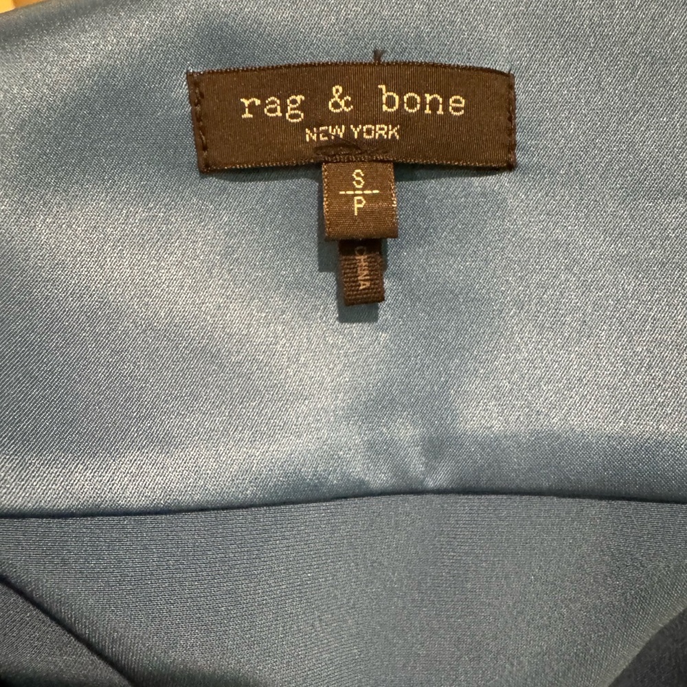 Rag & Bone Antonia Top in Blue - Picture 3 of 3